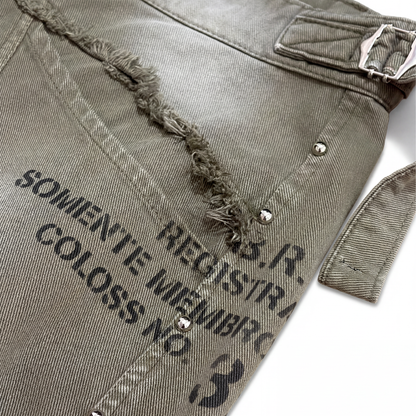 SHORT SARJA "SURPLUS STENCIL"