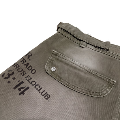 SHORT SARJA "SURPLUS STENCIL"