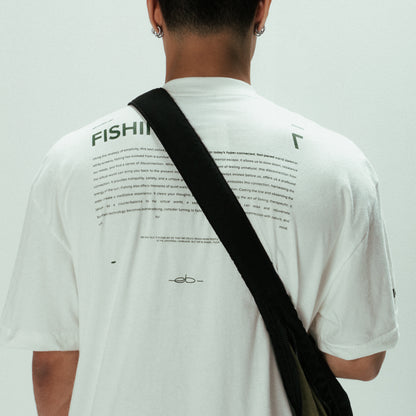 T-SHIRT FISHING BRANCO OFF.